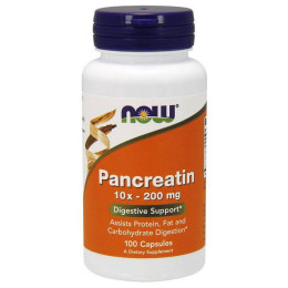 Панкреатин Now Pancreatin 10x-200 mg 100 caps