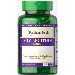 Соєвий лецитин Soy Lecitine 1200 mg 100 Softgels Puritan's Pride