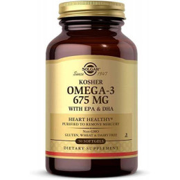 Омега-3 Solgar Kosher Omega-3 675 mg 50 Softgels Solgar