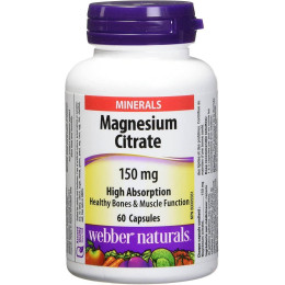 Цитрат магнію Webber Naturals Magnesium Citrate 150mg 60 caps Webber Naturals