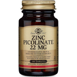 Пиколинат цинка Solgar Zinc Picolinate 100 tablets Solgar