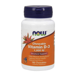 Вітамін D-3 Now Vitamin D-3 1000 IU 180 chewables