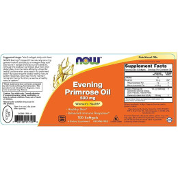 Олія примули Now Foods Evening Primrose Oil 500 mg 100 softgels Now Foods