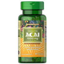 Екстракт ягід Асаї Puritan's Pride Acai (1000 mg) 60 Softgels Puritan's Pride