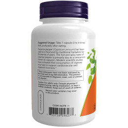 Кайенський перець NOW Foods Cayenne 500 mg 250 veg caps Now Foods