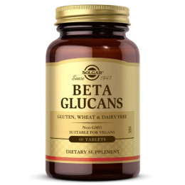 Beta Glucans, 60 Tablets Solgar