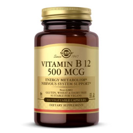 Вітамін Б12 Vitamin B12 500 mcg 100 caps Solgar