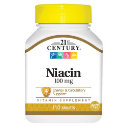 Ниацин 21st Century Niacin 100 mg 110 Tablets 21st Century