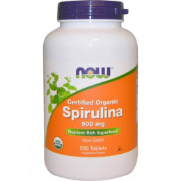 Спіруліна Now Spirulina 500mg 500 tabl