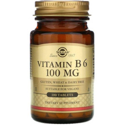 Витамин B6 Solgar Vitamin B6 100 mg 100 tabs Solgar