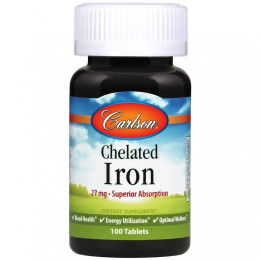 Хелат железа Carlson Labs Chealted Iron 27 mg 30 Tablets Carlsson