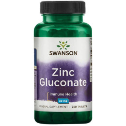 Цинк глюконат Swanson Zinc Gluconate 30 mg 250 caps Swanson