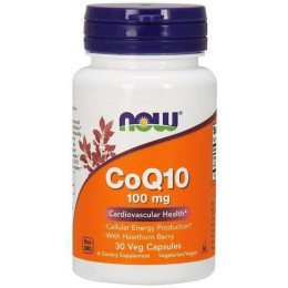 Коензим Q-10 Now foods Coenzyme Q10 100mg 30 caps Now Foods