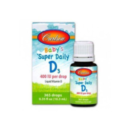 Вітамін Д3 у краплях Carlson Kid's Super Daily D3 400 IU 10.3 ml Carlsson