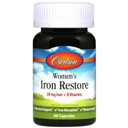 Залізо для жінок Carlson Womens Iron Restore, 60 Capsules Carlsson