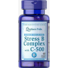 Комплекс В - стрес з вітаміном С Puritan's Pride Stress B-Complex with Vitamin C-500 Timed Releas 60 Capl Puritan's Pride