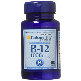 Витамин В-12 Puritan's Pride Vitamin B-12 1000 mcg Timed Release 100 Caplets Puritan's Pride