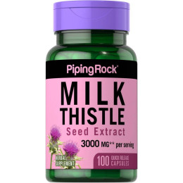 Екстракт насіння розторопші Piping Rock​​​​​​​ Milk Thistle Seed Extract 3000 mg 100 caps Piping Rock