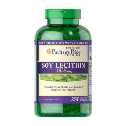 Соєвий лецитин Puritan’s Pride Soy Lecithin 1325 mg 250 Softgels Puritan's Pride