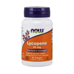 Ликопин NOW Lycopene 20 mg 50 softgels