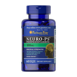 Фосфатидилсерин Puritan's Pride Neuro-Ps (Phosphatidylserine) 100 mg 60 Softgels Puritan's Pride