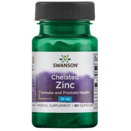 Глицинат хелатированного цинка альбион Swanson Albion Zinc 30 mg 90 Caps Swanson