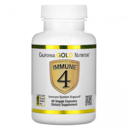 Средство для укрепления иммунитета California Gold Nutrition Immune 4 Immune System Support 60 Veggie Capsules California Gold Nutrition