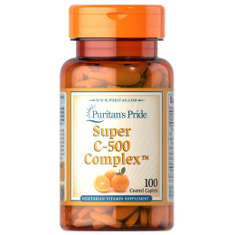 Комплекс витамина C Puritan's Pride Vitamin C-500 Complex 100 Coated Caplets Puritan's Pride