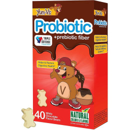 Пробиотик с пребиотической клетчаткой YumV's Probiotic with Prebiotic Fiber 40 Bears (White Chocolate) YumV's