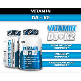 Vitamin D3+K2, 60 Veggie Capsules Evlution Nutrition