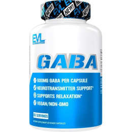 Гамма-аминомасляная кислота Evlution Nutrition GABA 600 mg 60 Veggie Capsules Evlution Nutrition