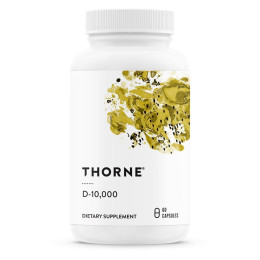 Вітамін D3 Thorne Research D-10000, 60 Capsules Thorne Research