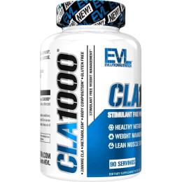 Кон'югована лінолева кислота EVLution Nutrition CLA1000, Stimulant Free Weight Management, 90 Softgels Evlution Nutrition