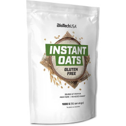 Вівсяні пластівці швидкого приготування BioTech Instant Oats Gluten Free 1000 g (Unflavoured) BioTech