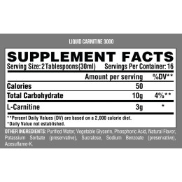 Liquid Carnitine 3000 473 ml (Orange Mango) Nutrex