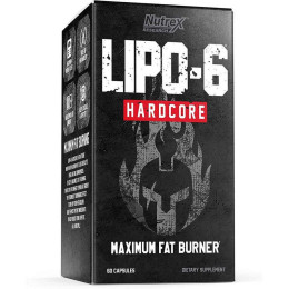 Жироспалювач Lipo 6 Hardcore 60 caps Nutrex