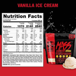 Гейнер Mutant Mass XXXtreme 2720g (Vanilla ice cream) Mutant