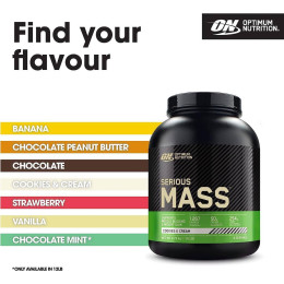 Гейнер Optimum Nutrition EU Serious Mass 2727 g (Chookies cream) Optimum Nutrition