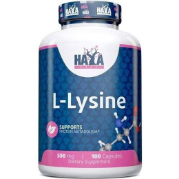 L-лизин Haya Labs L-Lysine 500mg 100 caps