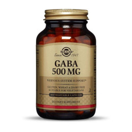 Гама-аміномасляна кислота Solgar GABA 500 mg 100 veg caps Solgar