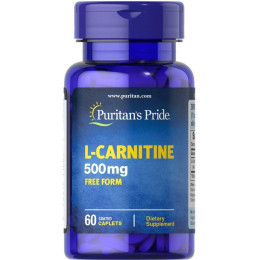 Амінокислота Л-карнітин Puritan's Pride L-carnitine 500 mg 60 Coated Caplets Puritan's Pride