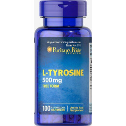 Тирозин L-Tyrosine 500 mg 100 caps Puritan's Pride