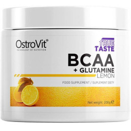 Амінокислотний комплекс BCAA + Glutamine 200 g Lemon OstroVit