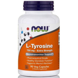 L-тирозин Now L-Tyrosine 750mg 90 caps