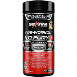 Предтренировочный комплекс Six Star Elite Series Pre-Workout N.O. FURY 60 Caplets Six Star