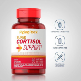 Комплекс для нормализации секреции кортизола Piping Rock Super Cortisol Support 90 Capsules Piping Rock