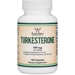 Туркестерон Double Wood Ajuga Turkestanica Extract 500 mg Standardized to 10% Turkesterones 120 capsules