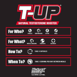 Бустер тестостерона Nutrex Research T-UP Black 120 caps Nutrex