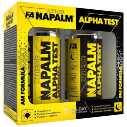 Napalm Alpha Test (AM PM Formula) 240 tabs ( 2x 120 tabs. ) Fitness Authority Nutrition