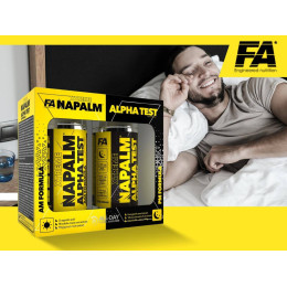 Napalm Alpha Test (AM PM Formula) 240 tabs ( 2x 120 tabs. ) Fitness Authority Nutrition